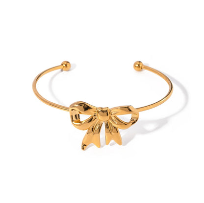 Bow cuff bracelet.