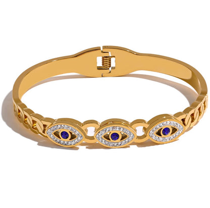 Charm Turkish Eye Bangle Bracelet