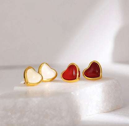 Romantic Heart Pendant and Earrings Sets